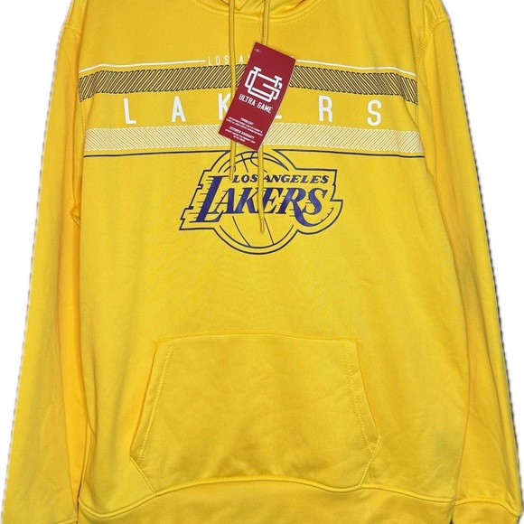 Los Angeles lakers ultra game fleece hoodie sweatshirt size large - Picture 2 of 12